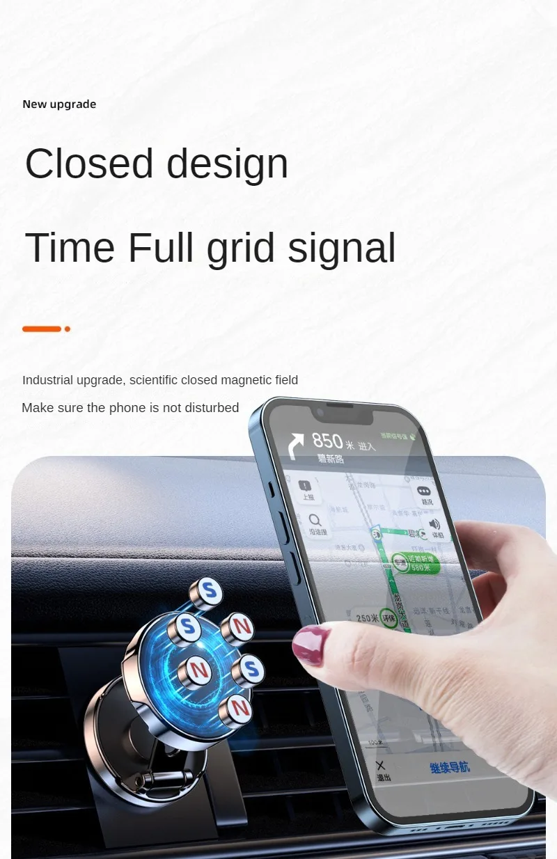 Support magnétique de téléphone pour voiture, aimant puissant, support GPS pour iPhone 14, 13, 12 Pro Max, X, Xiaomi, Samsung, LG Support magnétique de téléphone pour voiture, aimant puissant, support GPS pour iPhone 14, 13, 12 Pro Max, X, Xiaomi, Samsung, LG