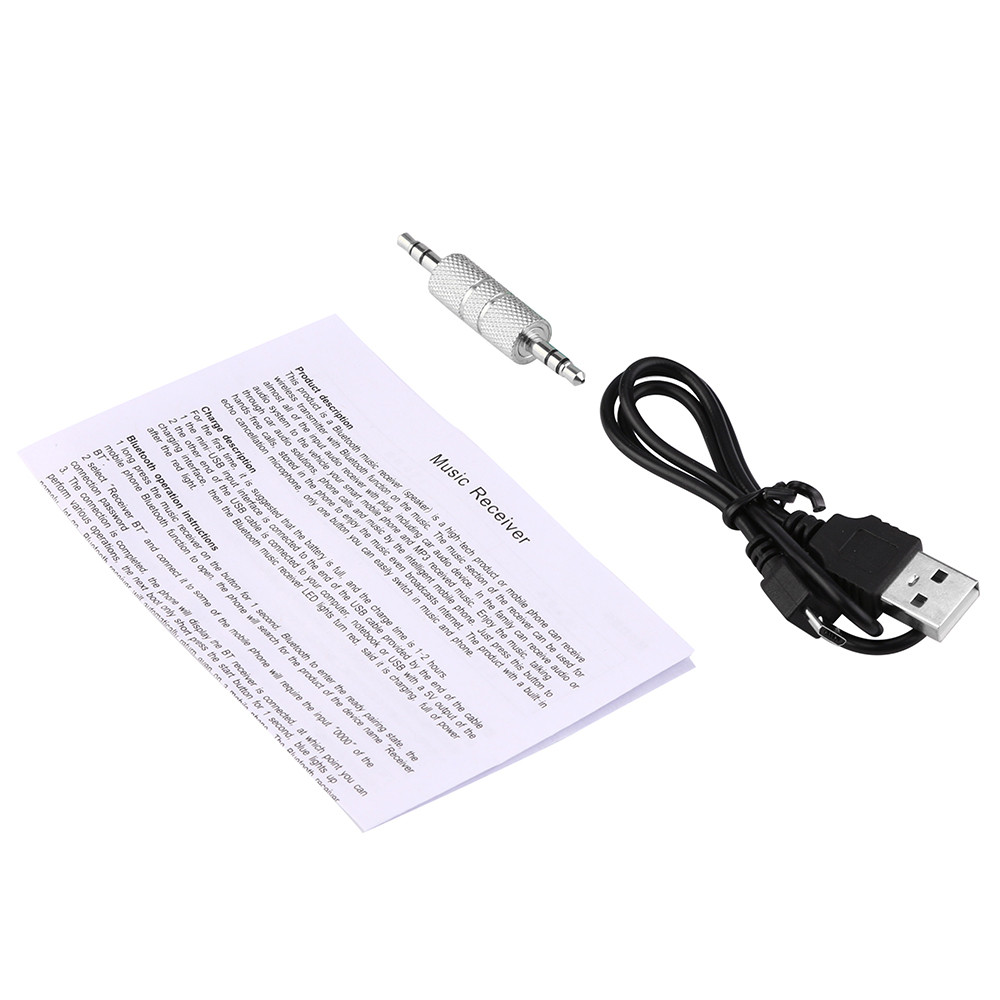 Car MP3 Player Auto Wireless Bluetooth 3.5mm AUX Audio Stereo Music Home Car Receiver Adapter Mic Bluetooth Music Receivers