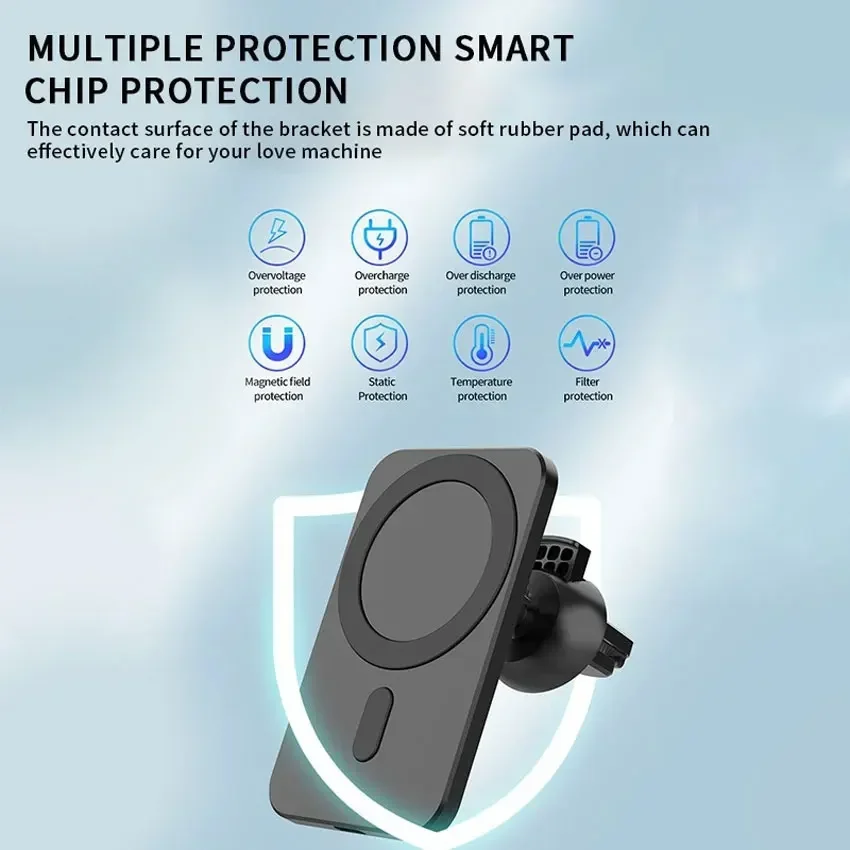 Car Phone Holder Stand Mount 30W Magnetic Car Wireless Charger For Magsafe iPhone 12 13 14 15 Pro Max Mini Fast Charging Station Car Phone Holder Stand Mount 30W Magnetic Car Wireless Charger For Magsafe iPhone 12 13 14 15 Pro Max Mini Fast Charging Station