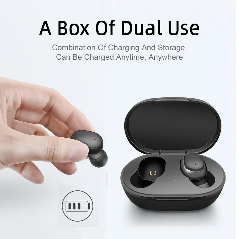 TWS A6S Wireless Headphones Fone Bluetooth Earphones Mini Earbuds With Mic Charging Box Sports Gaming Headset For Xiaomi iPhones TWS A6S Wireless Headphones Fone Bluetooth Earphones Mini Earbuds With Mic Charging Box Sports Gaming Headset For Xiaomi iPhones