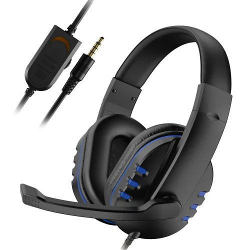 Casque de jeu filaire 3,5 mm, antibruit, avec microphone et contrôle du volume, pour PS4, Play Station 4 et PC – Image 4