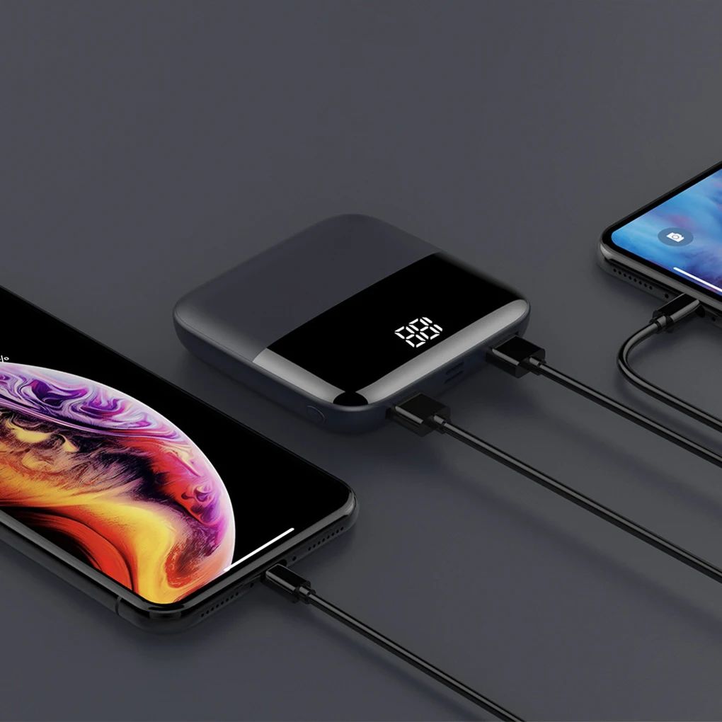 20000mAh Mini Phone Power Bank Dual Usb Portable Charger with 2 Usb Port Large Capacity Mini Digital led Display Power Bank 20000mAh Mini Phone Power Bank Dual Usb Portable Charger with 2 Usb Port Large Capacity Mini Digital led Display Power Bank