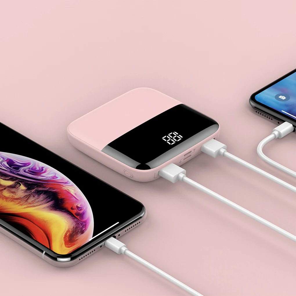 20000mAh Mini Phone Power Bank Dual Usb Portable Charger with 2 Usb Port Large Capacity Mini Digital led Display Power Bank 20000mAh Mini Phone Power Bank Dual Usb Portable Charger with 2 Usb Port Large Capacity Mini Digital led Display Power Bank