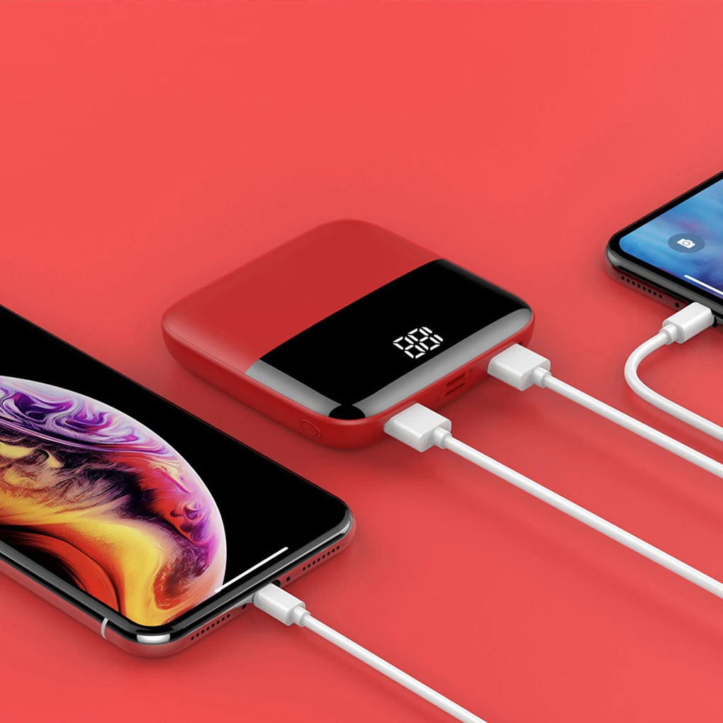 20000mAh Mini Phone Power Bank Dual Usb Portable Charger with 2 Usb Port Large Capacity Mini Digital led Display Power Bank 20000mAh Mini Phone Power Bank Dual Usb Portable Charger with 2 Usb Port Large Capacity Mini Digital led Display Power Bank