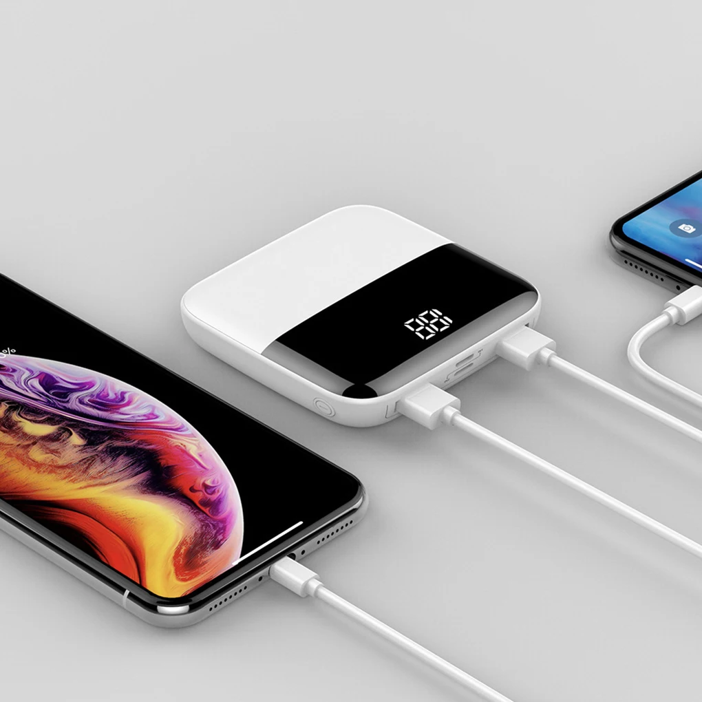 20000mAh Mini Phone Power Bank Dual Usb Portable Charger with 2 Usb Port Large Capacity Mini Digital led Display Power Bank 20000mAh Mini Phone Power Bank Dual Usb Portable Charger with 2 Usb Port Large Capacity Mini Digital led Display Power Bank