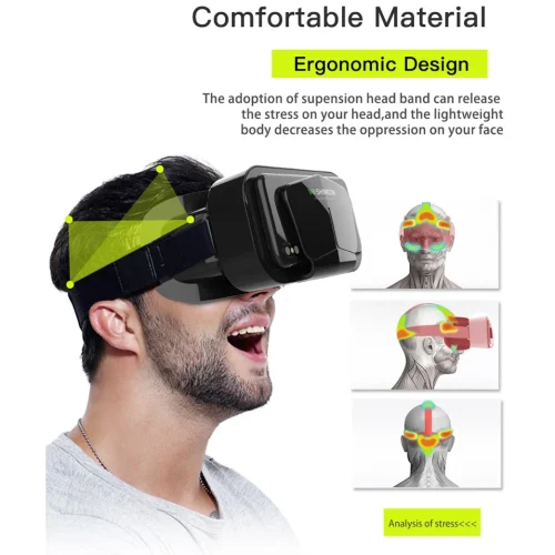 Shinecon VR lunettes  3D appareils de réalité virtuelle pour téléphone portable intelligent - Image 2