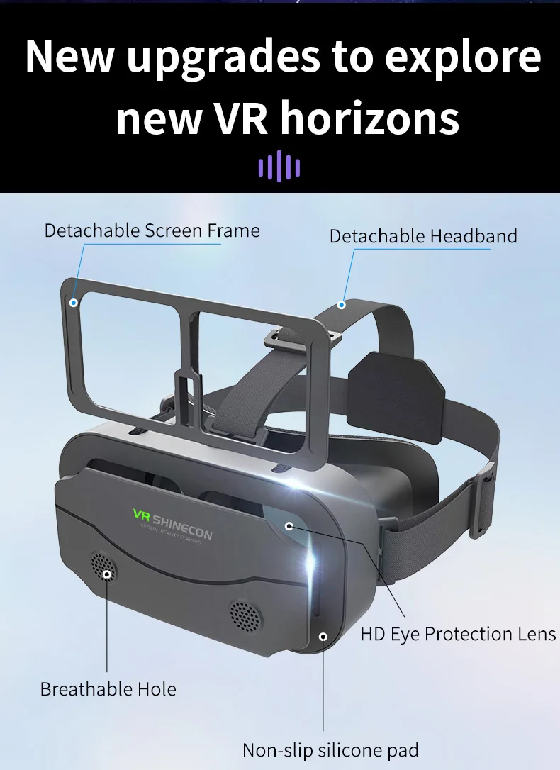Shinecon VR Glasses 3D Headset Virtual Reality Devices Helmet Viar Lenses Goggle For Smartphone Cell Phone Smart With Controller Shinecon VR Glasses 3D Headset Virtual Reality Devices Helmet Viar Lenses Goggle For Smartphone Cell Phone Smart With Controller