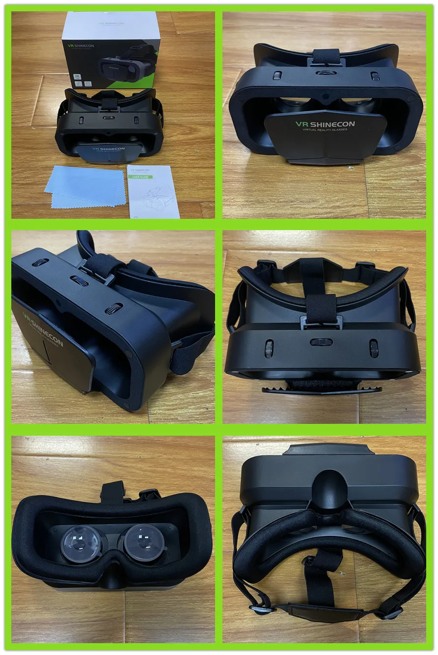 Shinecon VR Glasses 3D Headset Virtual Reality Devices Helmet Viar Lenses Goggle For Smartphone Cell Phone Smart With Controller Shinecon VR Glasses 3D Headset Virtual Reality Devices Helmet Viar Lenses Goggle For Smartphone Cell Phone Smart With Controller