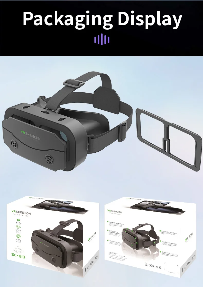 Shinecon VR Glasses 3D Headset Virtual Reality Devices Helmet Viar Lenses Goggle For Smartphone Cell Phone Smart With Controller Shinecon VR Glasses 3D Headset Virtual Reality Devices Helmet Viar Lenses Goggle For Smartphone Cell Phone Smart With Controller