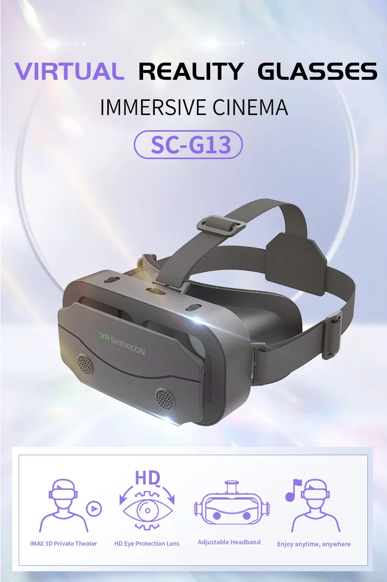 Shinecon VR Glasses 3D Headset Virtual Reality Devices Helmet Viar Lenses Goggle For Smartphone Cell Phone Smart With Controller Shinecon VR Glasses 3D Headset Virtual Reality Devices Helmet Viar Lenses Goggle For Smartphone Cell Phone Smart With Controller