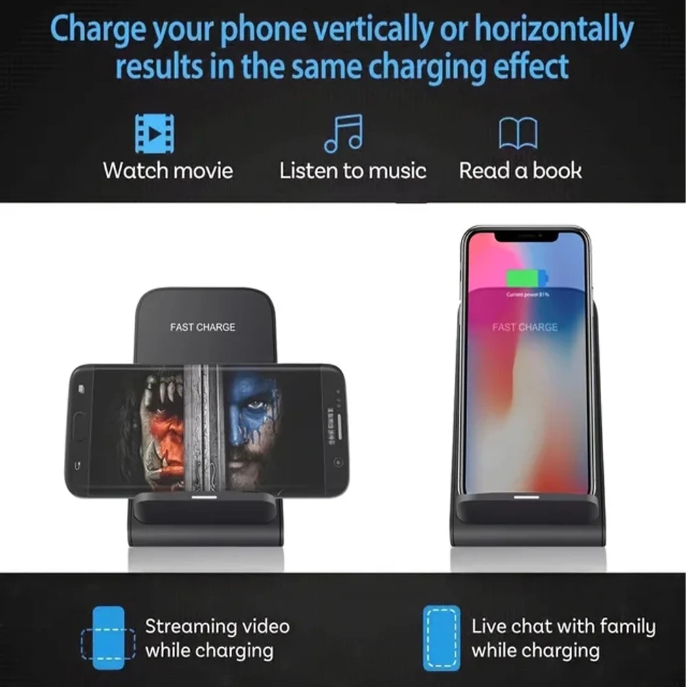 100W new Wireless Charger Stand Pad for iPhone 15 14 13 12 16 Pro Max XR 8 Samsung Xiaomi Induction Fast Charging Dock Station 100W new Wireless Charger Stand Pad for iPhone 15 14 13 12 16 Pro Max XR 8 Samsung Xiaomi Induction Fast Charging Dock Station