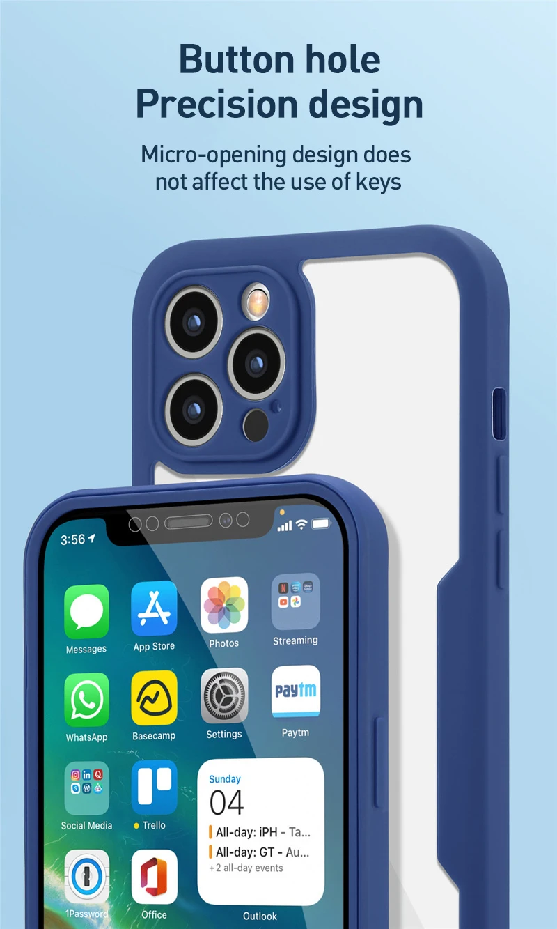 360 Full Cover Case For iPhone 16 Pro Max 15 Plus 16E Funda For iPhone 15 14 11 Pro Max 13 12 Mini Screen Protection Phone Cover