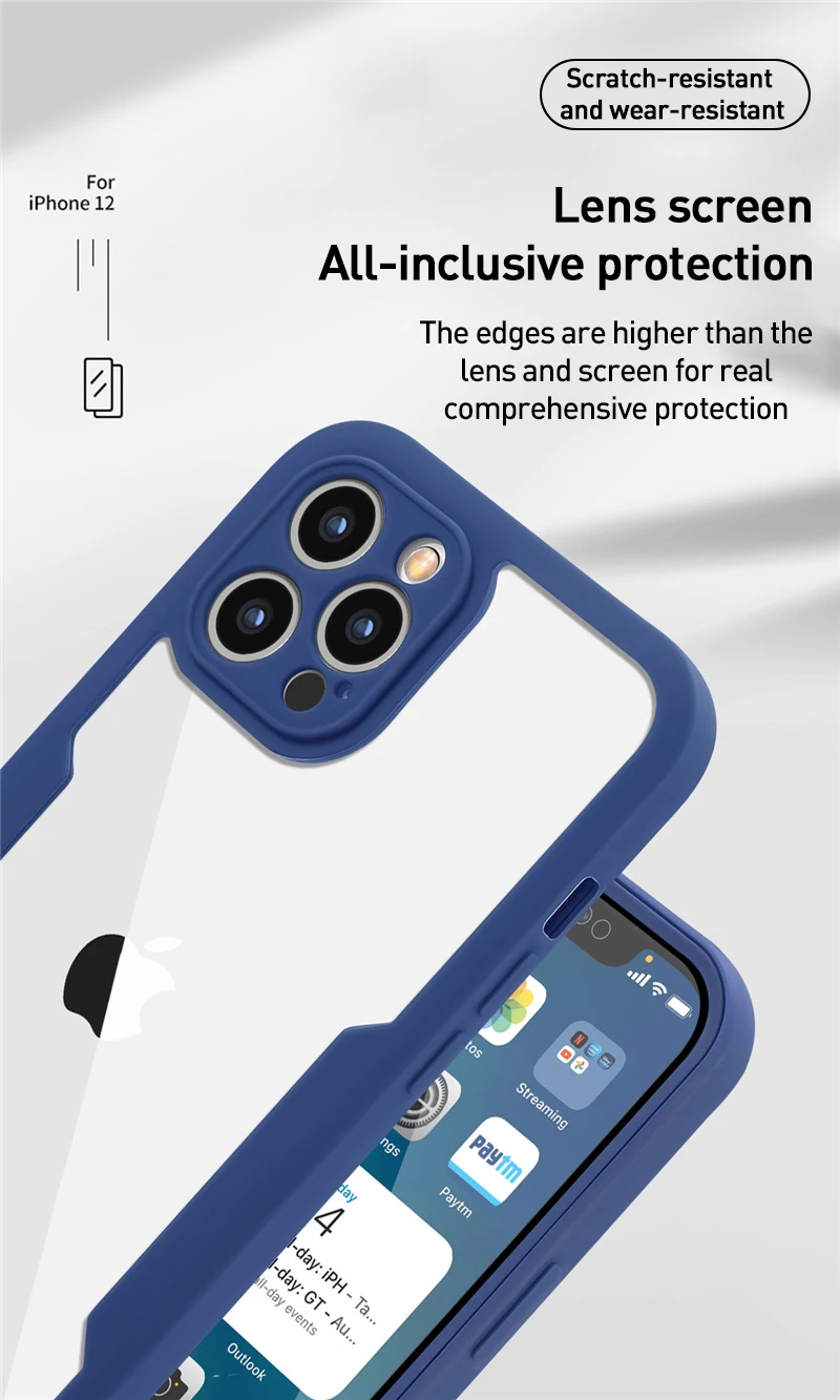 360 Full Cover Case For iPhone 16 Pro Max 15 Plus 16E Funda For iPhone 15 14 11 Pro Max 13 12 Mini Screen Protection Phone Cover