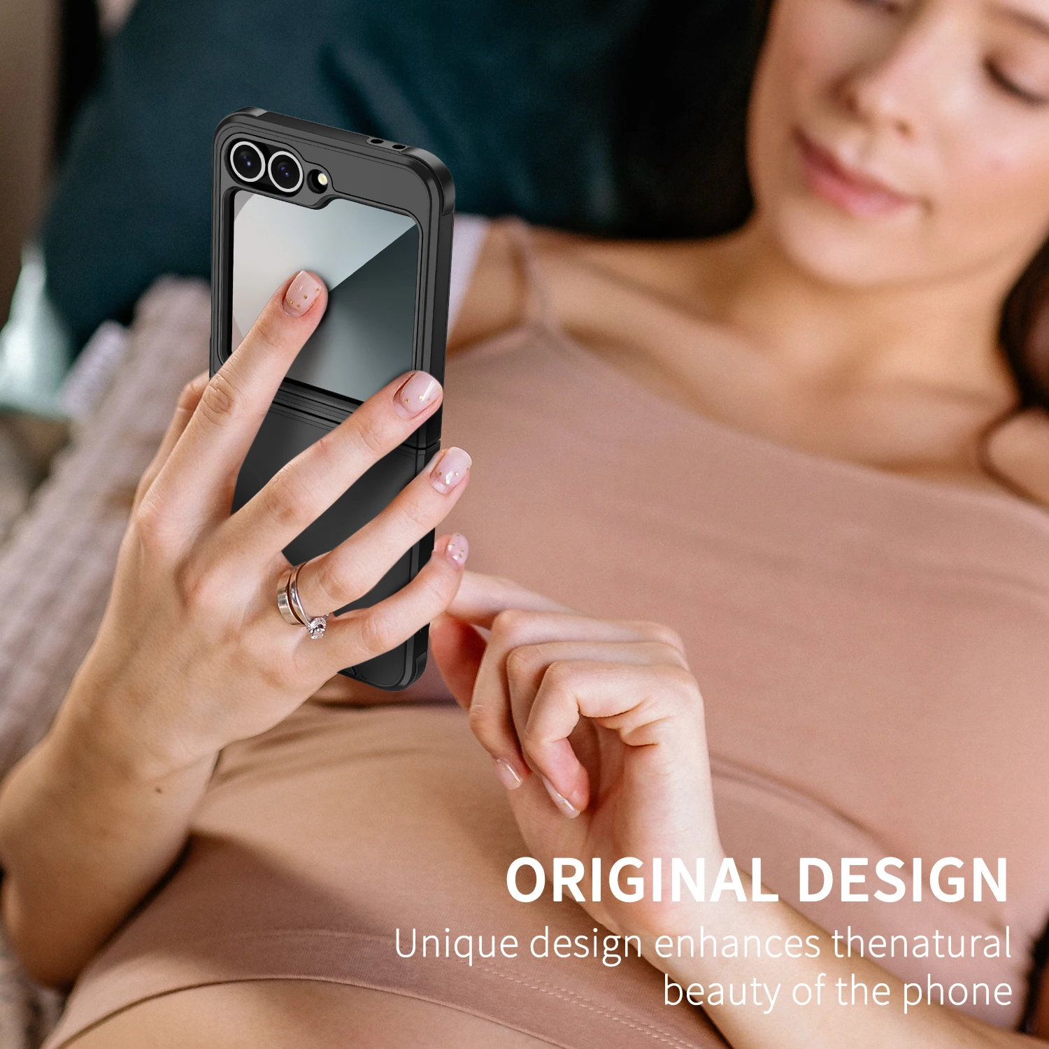 Luxury Original Official Slim Matte Protection Phone Case Samsung Galaxy Z Flip 6 5 4 For Wireless Charging Shockproof Cover