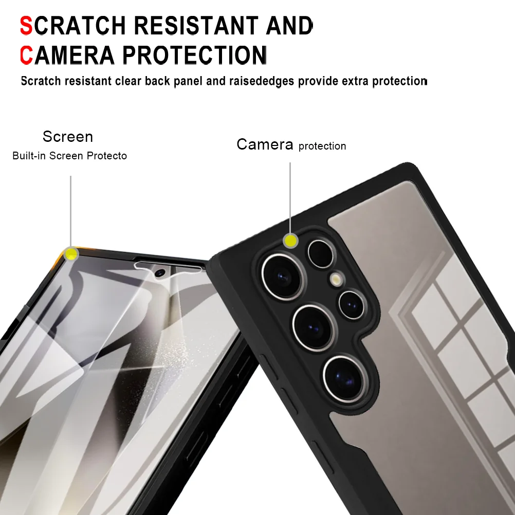 360 Double Sided Full Protection Phone Case for Samsung Galaxy S21 S22 S23 Plus S24 Ultra Slim Clear Cover with Screen Protector 360 Double Sided Full Protection Phone Case for Samsung Galaxy S21 S22 S23 Plus S24 Ultra Slim Clear Cover with Screen Protector