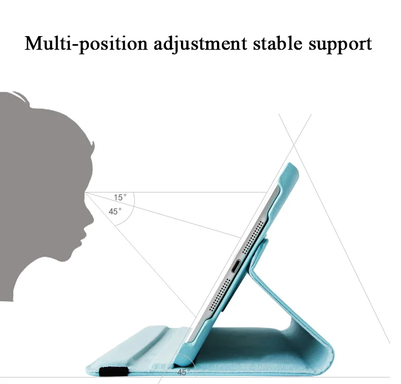 For iPad 2 3 4 Case 360 Rotating Stand Tablet Cover For iPad Air 1 2 3 4 5 10.9 Pro 11 9.7 5th 6th 10.2 7th 8th 9th 10th Cases