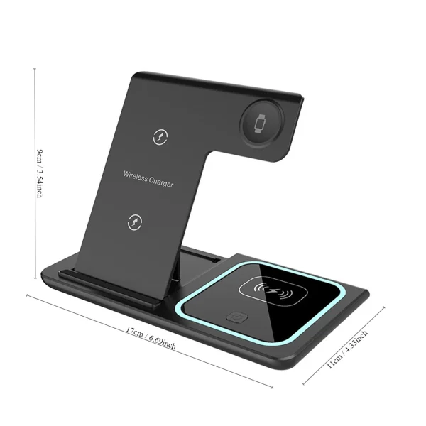 station de charge pliable 3 en 1 pour iPhone - Image 2