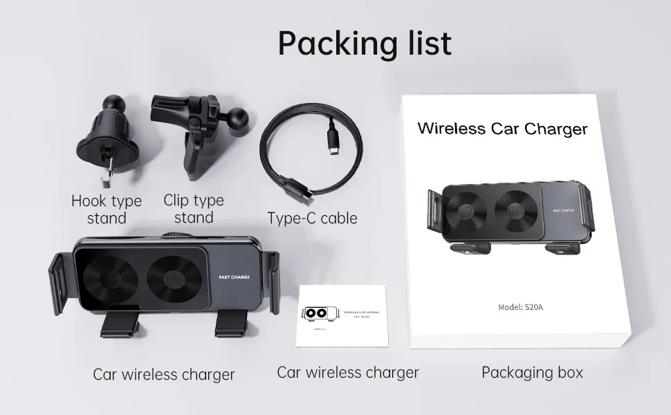 Chargeur sans fil pour voiture à double bobine, compatible avec Samsung Galaxy Z Fold 3, 2, Flip 4, 3, iPhone, support de charge rapide pour grille d'aération