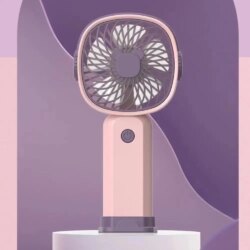 Mini ventilateur portatif USB multi-fonctionnel de bureau avec support – Image 6
