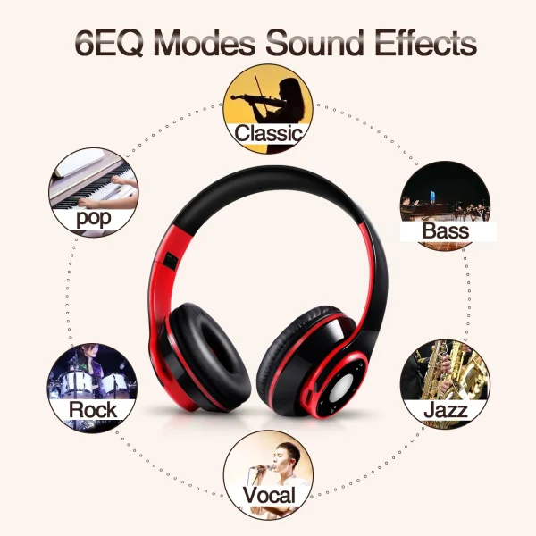 Casque audio stéréo coloré sans fil – Image 4