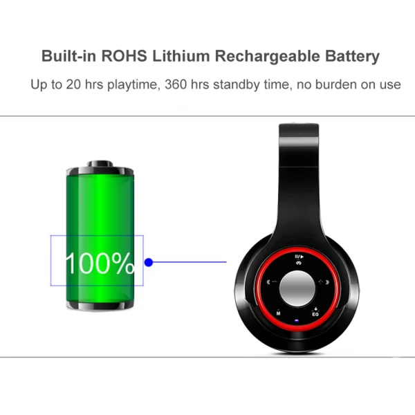 Casque audio stéréo coloré sans fil – Image 5