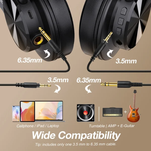 écouteur bluetooth sans fil Oneodio A70 Fusion – Image 5