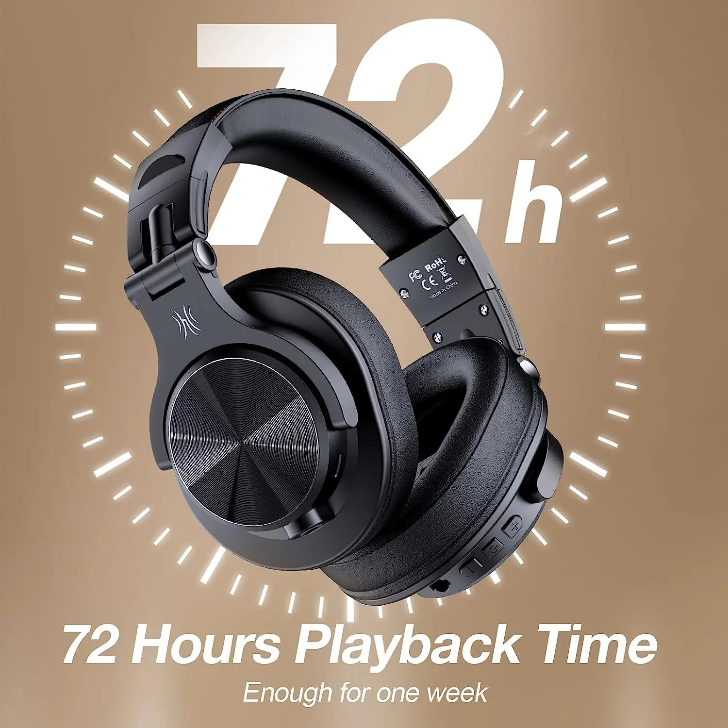 Oneodio Fusion A70 Bluetooth 5.2 Headphones Hi-Res Audio Over Ear Wireless Headset Professional Studio Monitor DJ Headphones 72H Oneodio Fusion A70 Bluetooth 5.2 Headphones Hi-Res Audio Over Ear Wireless Headset Professional Studio Monitor DJ Headphones 72H