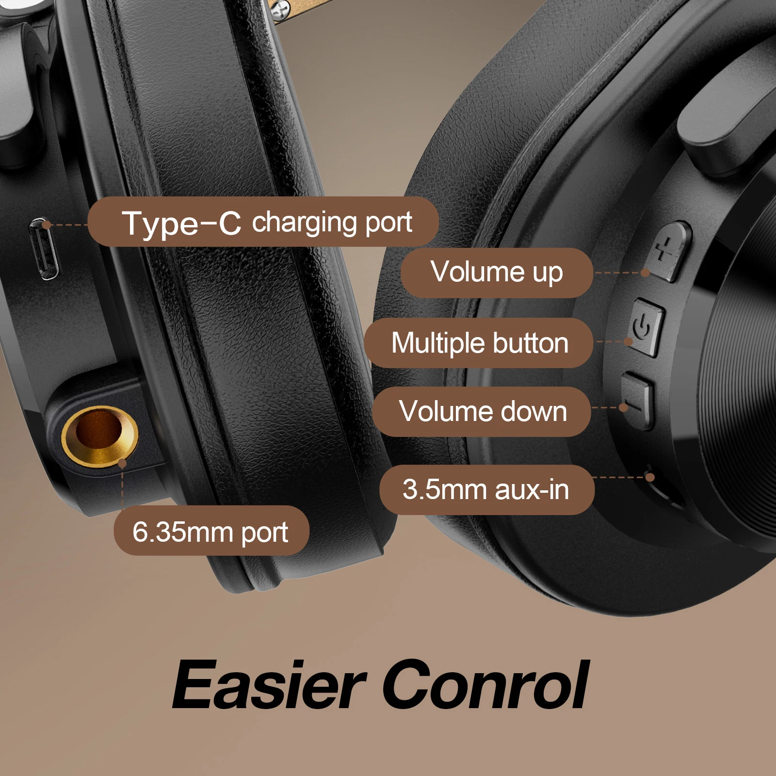 Oneodio Fusion A70 Bluetooth 5.2 Headphones Hi-Res Audio Over Ear Wireless Headset Professional Studio Monitor DJ Headphones 72H Oneodio Fusion A70 Bluetooth 5.2 Headphones Hi-Res Audio Over Ear Wireless Headset Professional Studio Monitor DJ Headphones 72H