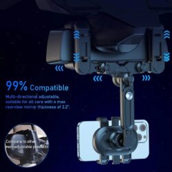 Support de téléphone universel pour rétroviseur de voiture – Image 4