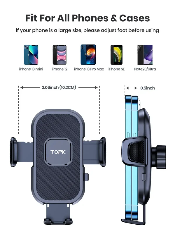 Support mobile de voiture pour tableau de bord, pare-brise - Image 3
