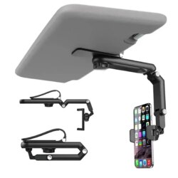 Support de téléphone rotatif à 360° pour pare-soleil de voiture