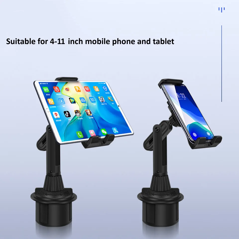 Universal Car Cup Tablet Stand Phone Holder Cellphone Holder Drink Bottle iPad Mount Support Smartphone Mobile Phone Pad 11 inch