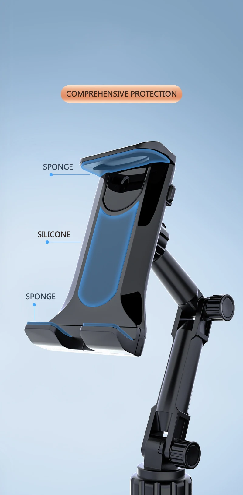 Universal Car Cup Tablet Stand Phone Holder Cellphone Holder Drink Bottle iPad Mount Support Smartphone Mobile Phone Pad 11 inch