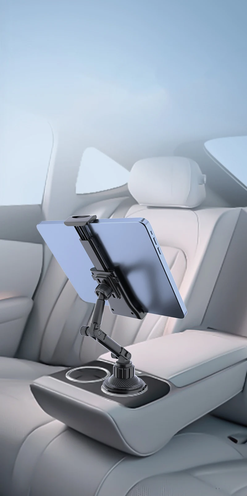 Universal Car Cup Tablet Stand Phone Holder Cellphone Holder Drink Bottle iPad Mount Support Smartphone Mobile Phone Pad 11 inch