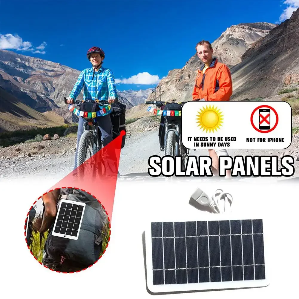Portable Solar Panel 5V 2W Solar Plate With USB Safe Charge Stabilize Battery Charger for Power Bank Phone Outdoor Camping Home Portable Solar Panel 5V 2W Solar Plate With USB Safe Charge Stabilize Battery Charger for Power Bank Phone Outdoor Camping Home