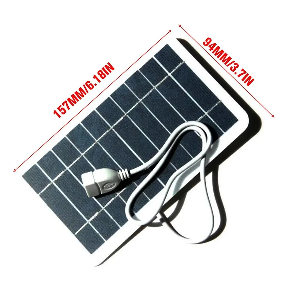 Portable Solar Panel 5V 2W Solar Plate With USB Safe Charge Stabilize Battery Charger for Power Bank Phone Outdoor Camping Home Portable Solar Panel 5V 2W Solar Plate With USB Safe Charge Stabilize Battery Charger for Power Bank Phone Outdoor Camping Home