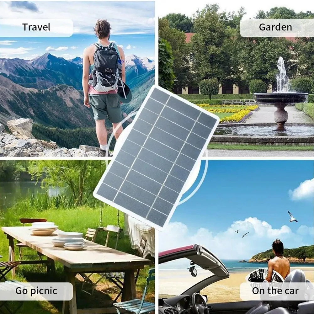 Portable Solar Panel 5V 2W Solar Plate With USB Safe Charge Stabilize Battery Charger for Power Bank Phone Outdoor Camping Home Portable Solar Panel 5V 2W Solar Plate With USB Safe Charge Stabilize Battery Charger for Power Bank Phone Outdoor Camping Home