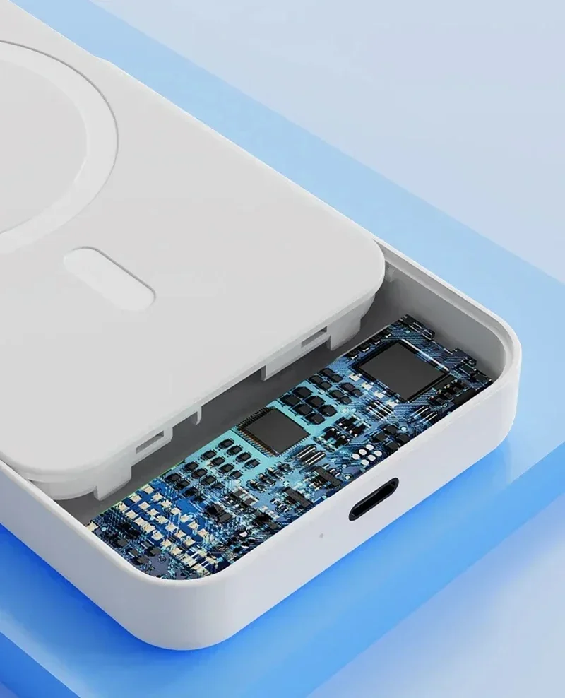 2025 New 50000mAh Macsafe Power Bank Wireless Magnetic 22.5W Super Fast Charging Folding Stand Portable External Battery