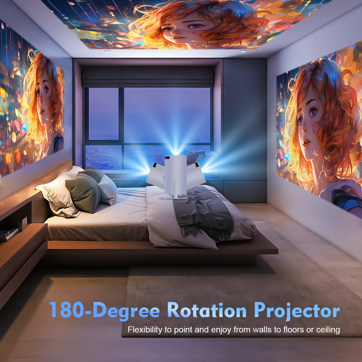 Projecteur magnétique HY300 PRO 4K Android Projecteur magnétique HY300 PRO 4K Android